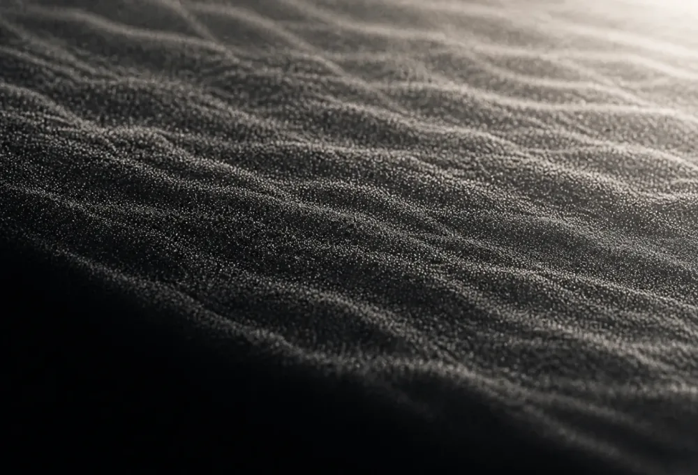 Windblown sand ridges